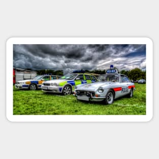 HDR Police Cars Sticker